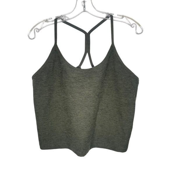 Beyond Yoga Tops - Beyond Yoga Women's Plus Size 3X Cropped Green Activewear Workout Camisole